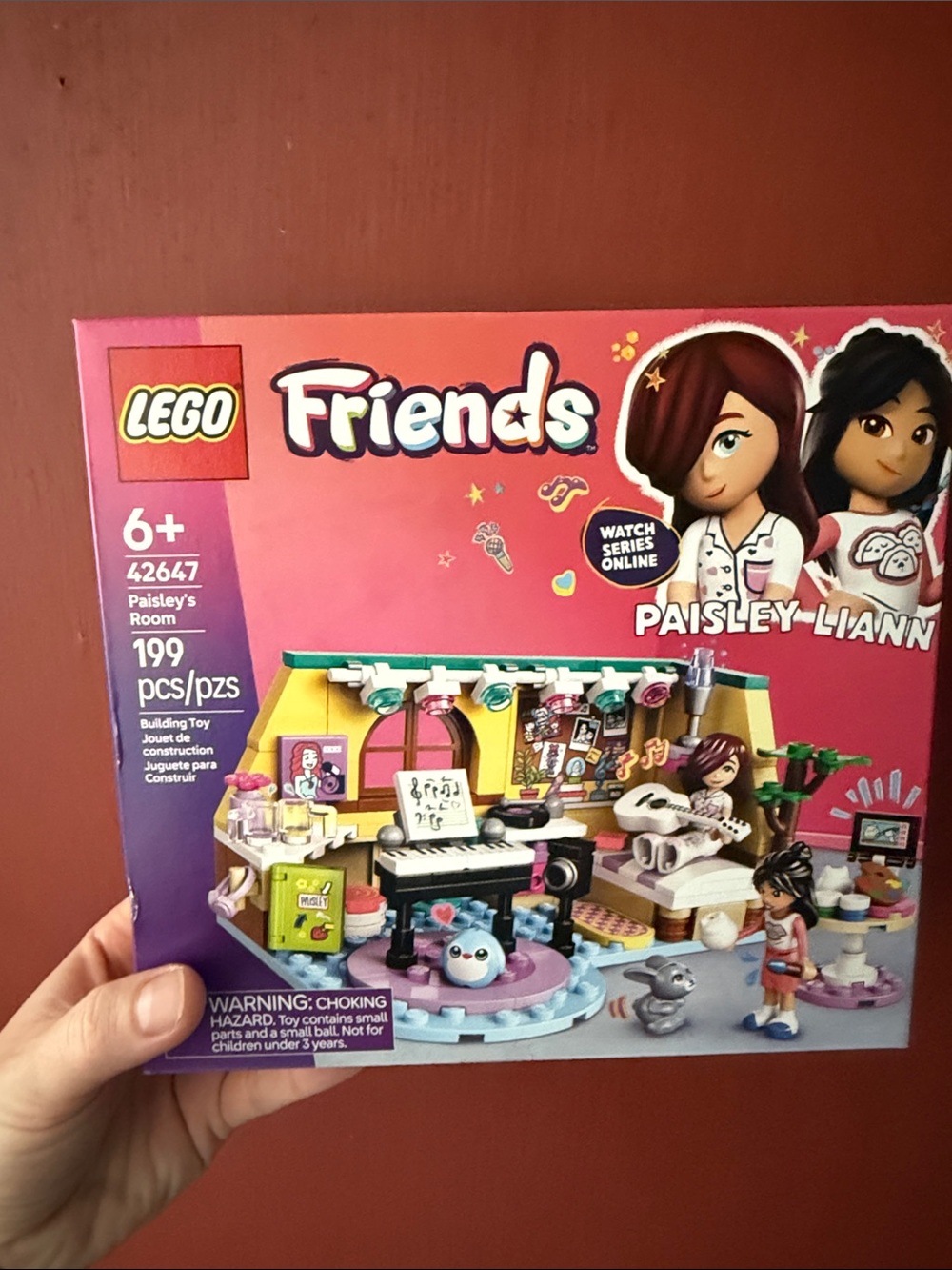 LEGO Friends Paisley’s Room Playset — Pink, Yellow & Teal Accents